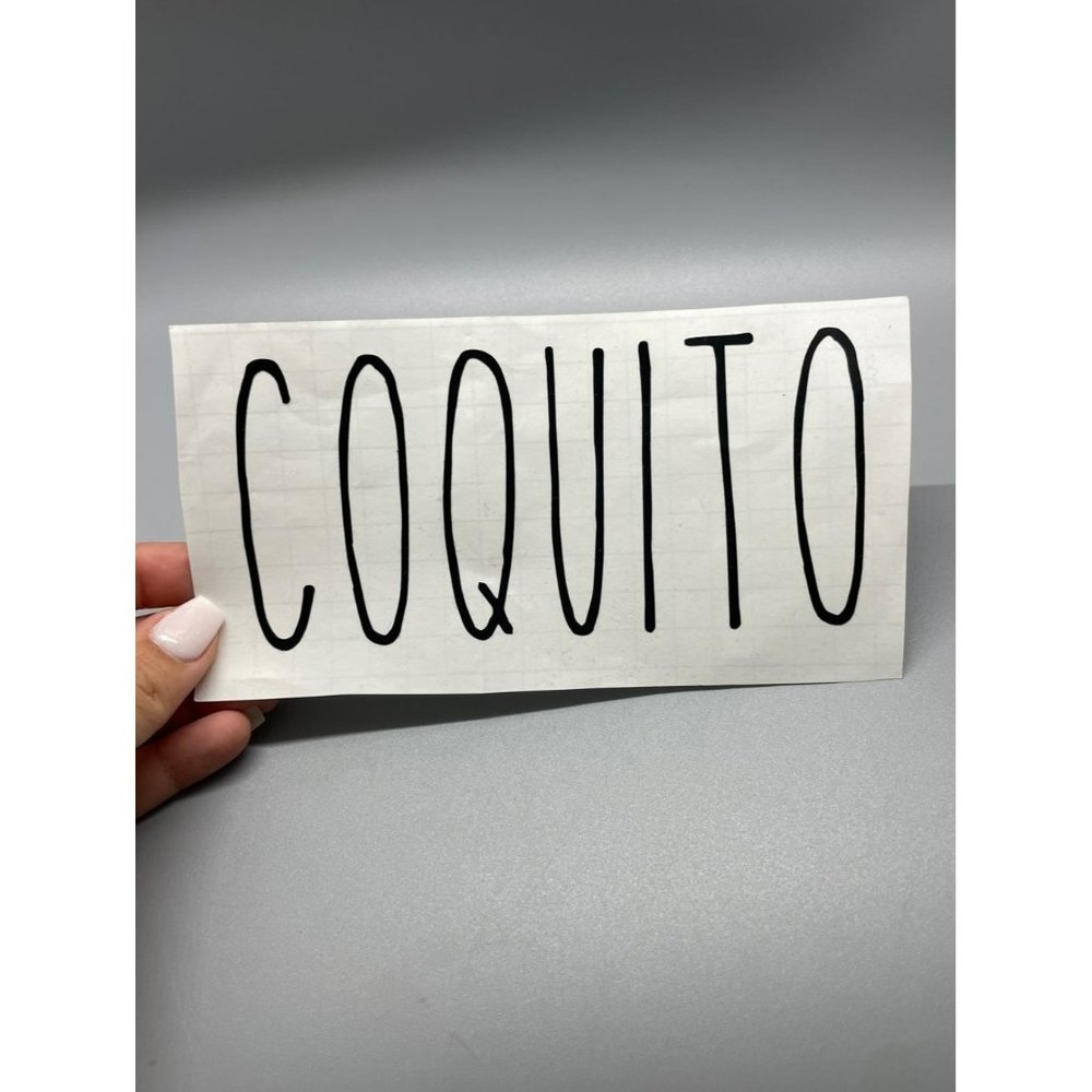 “Coquito” Sticker Laminate Sign #1391